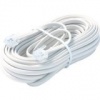 100FT 6-WIRE Mod Tel Cord Wht Premium Retail Blister Pack