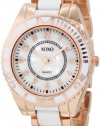 XOXO Women's XO5467 Rose Gold And White Bracelet Watch