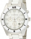 K&BROS Unisex 9136-2 C-901 Ceramic Chronograph Silver-tone White Watch