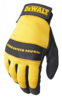 Dewalt DPG20M All Purpose Synthetic Leather Palm Spandex Back Velcro Wrist Work Glove, Medium Dewalt DPG20M All Purpose Synthetic Leather Palm Spandex Back Velcro Wrist Work Glove, Medium