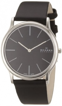 Skagen Men's 858XLSLB Black Dial, Stainless Steel Case, Black Leather Band Watch Skagen Men's 858XLSLB Black Dial, Stainless Steel Case, Black Leather Band Watch