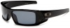 Oakley Men's GasCan Polarized Sunglasses,Polished Black Frame/Grey Lens,one size