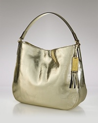Think a step beyond basic: A shapely Lauren Ralph Lauren hobo revives a clean and classic shape, crafted from richly embossed leather. Think a step beyond basic: A shapely Lauren Ralph Lauren hobo revives a clean and classic shape, crafted from richly embossed leather.