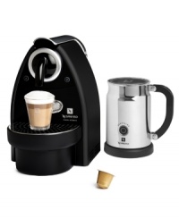Small size, big results. A compact design prepares a real work of art with a 19 bar high-pressure pump that delivers fresh, frothy milk in a matter of seconds at the push of a button. Model AC101US. Small size, big results. A compact design prepares a real work of art with a 19 bar high-pressure pump that delivers fresh, frothy milk in a matter of seconds at the push of a button. Model AC101US.