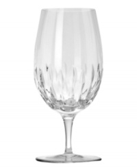 Equal parts modern splendor and classic beauty, the Equinox grande iced beverage glass from Reed & Barton enhances formal tables with impeccable crystal shine. A round bowl encircled with deep faceted cuts reflects light from the sun, chandelier or candles on a slender, simply elegant stem. Equal parts modern splendor and classic beauty, the Equinox grande iced beverage glass from Reed & Barton enhances formal tables with impeccable crystal shine. A round bowl encircled with deep faceted cuts reflects light from the sun, chandelier or candles on a slender, simply elegant stem.