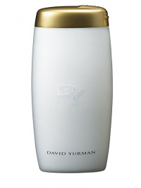 Envelops your skin in a sumptuous veil of softness, leaving it delicately fragranced with the intertwining notes of exotic woods, patchouli, and waterlily. Packaged in a translucent white elongated bottle with a gold flip top cap, accented with the David Yurman signature cable motif. 6.8 oz. Envelops your skin in a sumptuous veil of softness, leaving it delicately fragranced with the intertwining notes of exotic woods, patchouli, and waterlily. Packaged in a translucent white elongated bottle with a gold flip top cap, accented with the David Yurman signature cable motif. 6.8 oz.