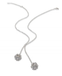 Simply stunning. Lauren by Ralph Lauren's openwork illusion necklace is crafted from silver-tone mixed metal with a tassel offering a lustrous touch. Approximate length: 18 inches + 2-inch extender. Simply stunning. Lauren by Ralph Lauren's openwork illusion necklace is crafted from silver-tone mixed metal with a tassel offering a lustrous touch. Approximate length: 18 inches + 2-inch extender.