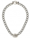 Juicy Couture Crown ID Necklace in Silver