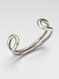 A simply chic design in antique-finished silvertone; perfect for stacking or on it's own. Antique-finished silvertone brassSlip-on styleImported A simply chic design in antique-finished silvertone; perfect for stacking or on it's own. Antique-finished silvertone brassSlip-on styleImported