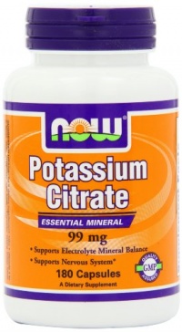 Now Foods Potassium Citrate 99 mg Capsules, 180-Count Now Foods Potassium Citrate 99 mg Capsules, 180-Count