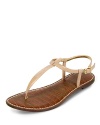 Simply chic, these patent sandals are beach-perfect, but so elegant, you can wear them anywhere.