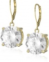 Betsey Johnson Large Round Crystal Drop Earrings