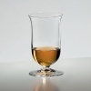 In early 1992, a panel of Scotch whisky experts convened at Riedel's headquarters in Austria to test a range of nineteen different glass shapes. On the basis of this first selection, Georg Riedel undertook further research with the help of master distillers in Scotland. This research resulted in a glass that is an elongated thistle shape on a truncated stem. The design incorporates a small, slightly outturned lip which directs the spirit onto the tip of the tongue, where sweetness is perceived, and serves to emphasize the elegant creaminess of top quality single malt whisky.