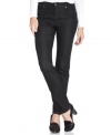 These petite jeans from Charter Club feature an inky black wash and straight leg ensuring a slimming fit!