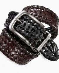 A braided belt from Nautica that he can wear with anything from his blue jeans to his best suit. A braided belt from Nautica that he can wear with anything from his blue jeans to his best suit.