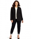 Calvin Klein Women's Plus-Size Seamed Ponte Jacket