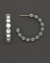 Sterling silver hoop earrings from the Lagos Silver Rocks Collection.