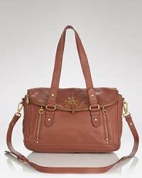 A gilded bird proves an eye-catching accent on MARC BY MARC JACOBS' lavish leather satchel. Carry it day and night -- it stands out from the fashion flock. A gilded bird proves an eye-catching accent on MARC BY MARC JACOBS' lavish leather satchel. Carry it day and night -- it stands out from the fashion flock.