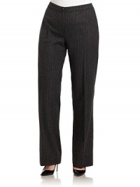 THE LOOKBanded waist with elasticZip fly with button closureCreased front and back legsTHE FITRise, about 11Inseam, about 36THE MATERIAL72% fleece wool/26% polyamide/2% elastaneCARE & ORIGINDry cleanImported THE LOOKBanded waist with elasticZip fly with button closureCreased front and back legsTHE FITRise, about 11Inseam, about 36THE MATERIAL72% fleece wool/26% polyamide/2% elastaneCARE & ORIGINDry cleanImported