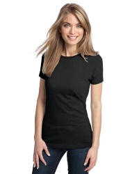 District Made Women's Perfect Fit Crewneck T-Shirt, Jet Black, X-Large District Made Women's Perfect Fit Crewneck T-Shirt, Jet Black, X-Large