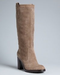 Lauren Ralph Lauren crafts luxurious everyday boots that work for work and weekend, with subtle Western detailing-pull tabs and a stacked heel-that keeps them on trend. Lauren Ralph Lauren crafts luxurious everyday boots that work for work and weekend, with subtle Western detailing-pull tabs and a stacked heel-that keeps them on trend.