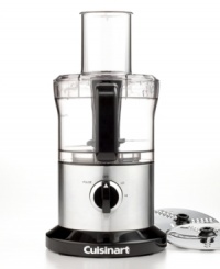 For the greater food! Be a master chef with this incredible assistant, which steps up to a range of recipes with an ultra-powerful chopping and mixing blade, thick & thin reversible slicing disks and a control dial that packs precision in every pulse. A brushed stainless steel housing with 8-cup work bowl looks sharp on display and is held securely in place during prep by conveniently placed suction cups on the bottom. 3-year warranty. Model DLC6. For the greater food! Be a master chef with this incredible assistant, which steps up to a range of recipes with an ultra-powerful chopping and mixing blade, thick & thin reversible slicing disks and a control dial that packs precision in every pulse. A brushed stainless steel housing with 8-cup work bowl looks sharp on display and is held securely in place during prep by conveniently placed suction cups on the bottom. 3-year warranty. Model DLC6.