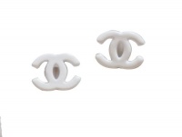 White Mini Resin Stud Earrings-9.99 White Mini Resin Stud Earrings-9.99