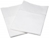 Renaissance Collection 600 Thread-Count Woven Stripe Cotton Standard Pillow Case Set, White