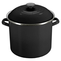 Le Creuset Enamel-on-Steel 6-Quart Covered Stockpot, Black Onyx Le Creuset Enamel-on-Steel 6-Quart Covered Stockpot, Black Onyx