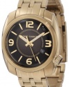 Vince Camuto Men's VC/1000BKGP The Pilot Black Dial Date Function Gold-Tone Watch