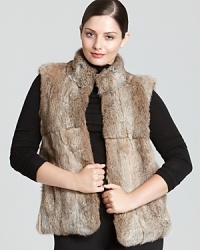 Plush rabbit fur lends undeniable glamour to this MICHAEL Michael Kors vest--a luxe statement for the new season. Plush rabbit fur lends undeniable glamour to this MICHAEL Michael Kors vest--a luxe statement for the new season.