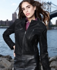 Refined rocker style, done right: Levi's® crafts an instant classic jacket complete with supple leather and motorcycle-inspired tailoring. Refined rocker style, done right: Levi's® crafts an instant classic jacket complete with supple leather and motorcycle-inspired tailoring.