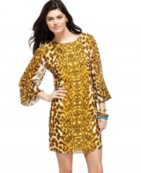 The mixed graphic print on this sheath dress from Rampage makes a bold impression! Accessorize it with your baubles du jour for a look that's totally striking! The mixed graphic print on this sheath dress from Rampage makes a bold impression! Accessorize it with your baubles du jour for a look that's totally striking!