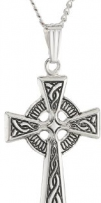 Sterling Silver Celtic Cross Pendant Necklace , 18 Sterling Silver Celtic Cross Pendant Necklace , 18