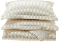 Divatex Home Fashions Royal Opulence Woven Satin Stripe Full/Queen Duvet Mini Set, Ivory Divatex Home Fashions Royal Opulence Woven Satin Stripe Full/Queen Duvet Mini Set, Ivory