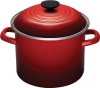 Le Creuset Enamel-on-Steel 6-Quart Covered Stockpot, Cherry