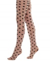 Get spotted in these precious polka dot sheers from HUE, featuring figure-flattering control top. They're the perfect pair to give your fashionista flair a leg up.