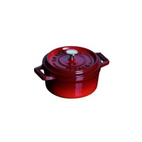 Staub Mini .25 Quart Round Cocotte, Grenadine Staub Mini .25 Quart Round Cocotte, Grenadine