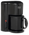 Jerdon CM21B 4 Cup Coffee Maker, Thermal Carafe, Black