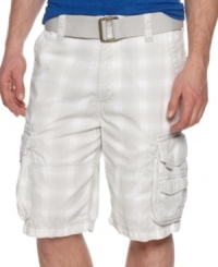 Featuring function and style! There's room for all your essentials in these preppy plaid shorts from American Rag. Featuring function and style! There's room for all your essentials in these preppy plaid shorts from American Rag.