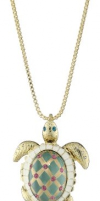 Betsey Johnson Sea Excursion Turtle Pendant Necklace Long Necklace Betsey Johnson Sea Excursion Turtle Pendant Necklace Long Necklace