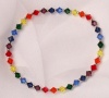 Stretch Bracelet - Chakra with Swarovski Crystal Beads