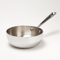 Shallower than the classic sauce pan, the saucier's rounded base is ideal for foods that require frequent stirring or whisking such as sauces, risotto and custard. Shallower than the classic sauce pan, the saucier's rounded base is ideal for foods that require frequent stirring or whisking such as sauces, risotto and custard.