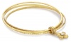 The Vatican Library Collection Gold-Tone Bangle Cross Bracelet