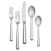 Designed to complement the iconic Lismore crystal pattern, this fine flatware collection by Waterford makes an elegant addition to any dining table. Setting includes place fork, place knife, place spoon, salad fork and teaspoon.