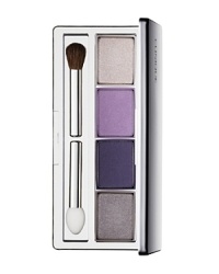 Creamy, intense shadows build quickly, blend easily to a wash of long-lasting colour. Four coordinating shades for a wardrobe of possibilities; each can be worn alone, as pairs, or all together. Sleek, transparent-bottom case makes it easy to select shades. Ophthalmologist tested. Creamy, intense shadows build quickly, blend easily to a wash of long-lasting colour. Four coordinating shades for a wardrobe of possibilities; each can be worn alone, as pairs, or all together. Sleek, transparent-bottom case makes it easy to select shades. Ophthalmologist tested.