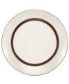 A universal favorite, the Lucia bread and butter plate combines a modern shape and classic style. Earthy stoneware with a crackle effect and lustrous metallic glaze brings easy sophistication to casual settings. By Niels Refsgaad for Dansk.