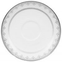 Villeroy & Boch White Lace 4-3/4-Inch A/D Cup Saucer Villeroy & Boch White Lace 4-3/4-Inch A/D Cup Saucer