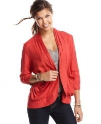 Drape this American Rag blazer over your best skinny jeans for a look that's a class act! Drape this American Rag blazer over your best skinny jeans for a look that's a class act!