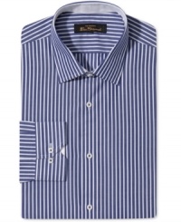 Slim fit. Striped. This Ben Sherman dress shirt is designed to look sharp. Slim fit. Striped. This Ben Sherman dress shirt is designed to look sharp.